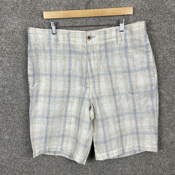 Tommy Bahama Relax Linen Shorts‎ Men's Size 36 10" Inseam Beige - Picture 1 of 5